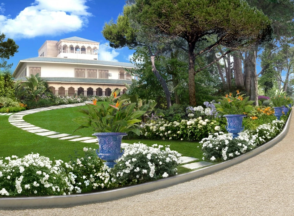 Un giardino privato e di rappresentanza